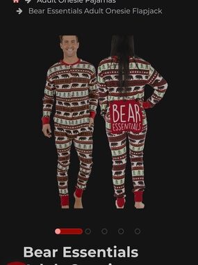 Lazy One Women’s Bear Essentials Canadian Onesie Flapjack